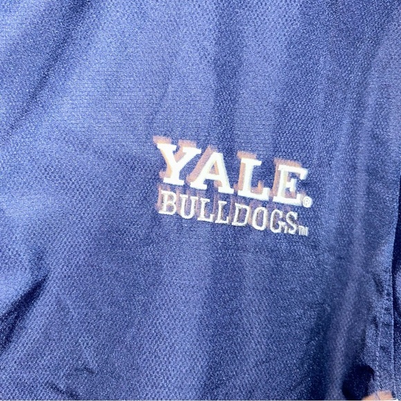 Men's Yale University Bulldogs Logo Quarter-Zip Pullover Jacket size large L - Picture 3 of 4